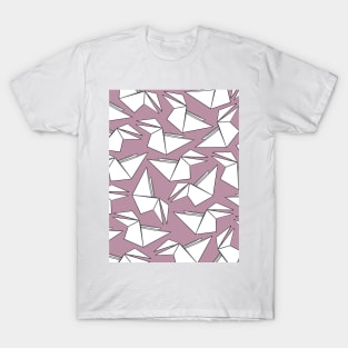 Origami Crow Pink T-Shirt